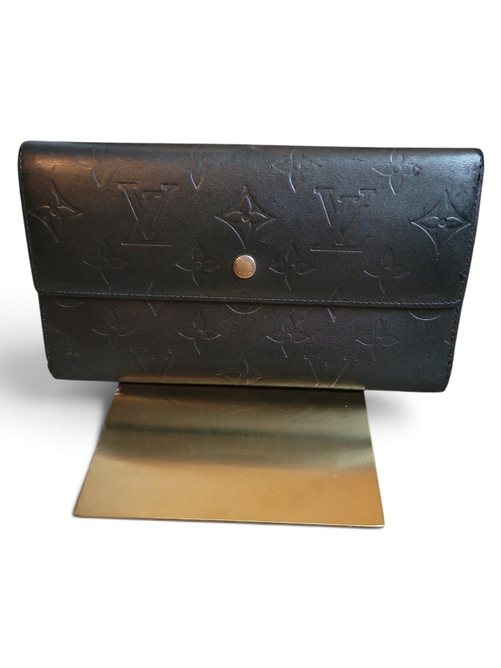 Louis Vuitton Vintage Monogram Mat Portefeuille Sarah Wallet
